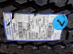 (4) UNUSED/RECAPPED 12R24.5 Tires