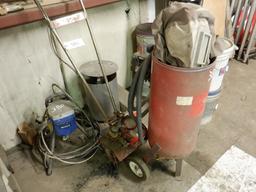 Sandblast Pot, Paint Sprayer, and Mantis
