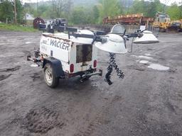 WACKER Model LTC4L Portable Light Plant, s/n 5474368, powered by Lombardini 3 cylinder diesel