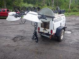 WACKER Model LTC4L Portable Light Plant, s/n 5474368, powered by Lombardini 3 cylinder diesel