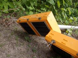 Solar Powered Signal Lights, with posts