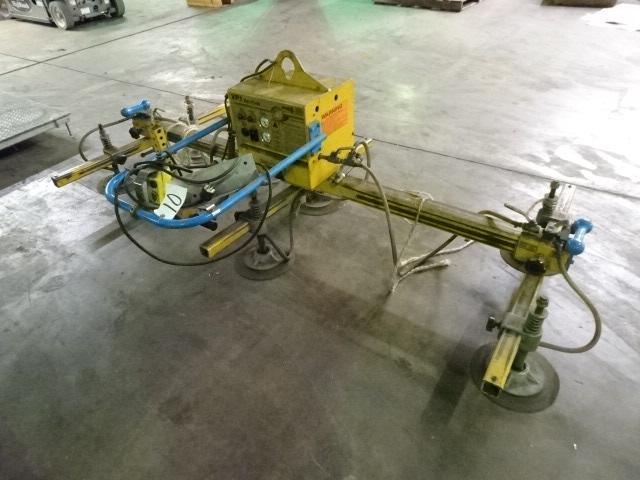 2002 ANVER Model VP1, 1,500 lb Vacuum Lifter, s/n 200637-5, with VP1 Vac-Pack vacuum generator, (6)