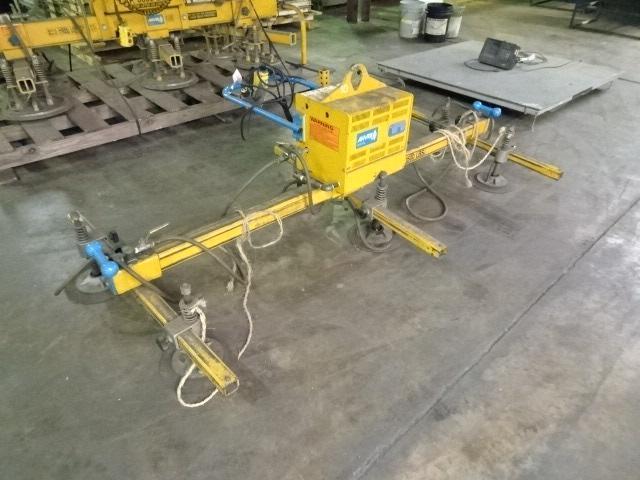 2002 ANVER Model VP1, 1,500 lb Vacuum Lifter, s/n 200637-5, with VP1 Vac-Pack vacuum generator, (6)