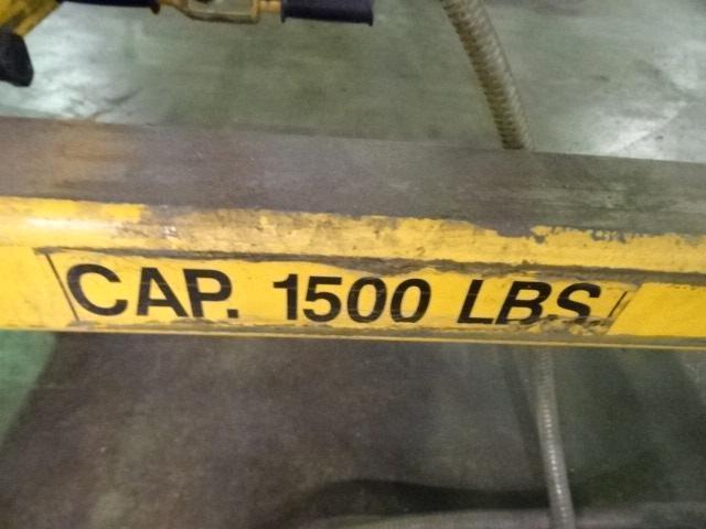2002 ANVER Model VP1, 1,500 lb Vacuum Lifter, s/n 200637-5, with VP1 Vac-Pack vacuum generator, (6)