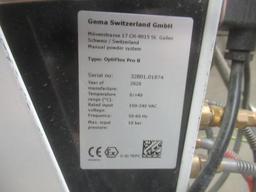 2020 GEMA OptiFlex Pro B Powder Coating System, s/n 32801.01874, with gun.