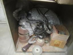 Cabinet and Contents of Grinding Discs and Air Tools