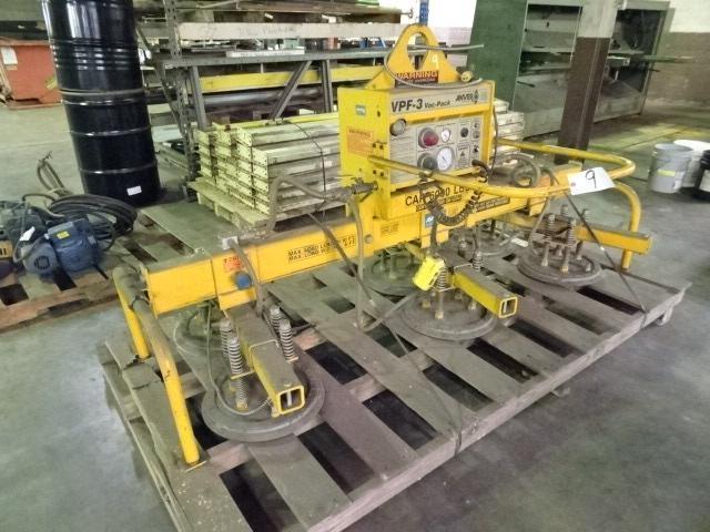 1999 ANVER 6,000 lb Vacuum Lifter, s/n 997598, 110 volt, single phase, equipped with VPF-3 Vac-Pack