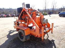 2007 GODWIN Model CD225, 8" Portable Pump, s/n 0747633/03, powered by JD 4 cylinder diesel engine,