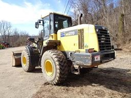 2014 KOMATSU Model WA270-7 Rubber Tired Loader, s/n 80407, powered by Komatsu diesel engine and