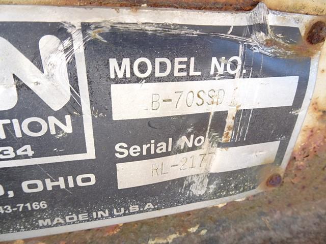 1995 FINN Model B70SSD Skid Mounted Straw Blower, s/n RL-2177, powered by Kubota diesel engine. In