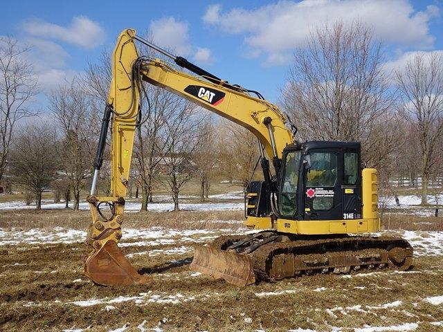 2014 CATERPILLAR Model 314E LCR Hydraulic Excavator, s/n ZJT00530, powered by Cat C4.4 diesel engine