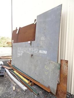 (1) 10' x 8' x 3/4" and (2) Random Shape x 1/2" T1 Steel Plates