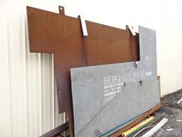 (1) 10' x 8' x 3/4" and (2) Random Shape x 1/2" T1 Steel Plates