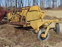 BAILBUSTER 6' Round Bale Processor, equipped with PTO driven hydraulics, hydraulic bale loader, 6'