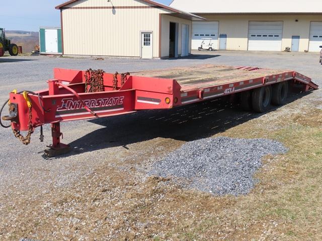 1999 INTERSTATE Model 40DLA, 20 Ton Tandem Axle Tag-A-Long Trailer, VIN# 1JKDLA406XA002156, equipped