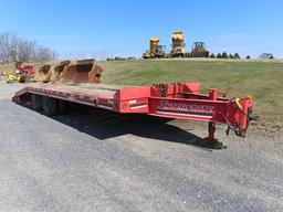 1999 INTERSTATE Model 40DLA, 20 Ton Tandem Axle Tag-A-Long Trailer, VIN# 1JKDLA406XA002156, equipped