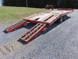 1999 INTERSTATE Model 40DLA, 20 Ton Tandem Axle Tag-A-Long Trailer, VIN# 1JKDLA406XA002156, equipped