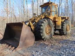 1974 CATERPILLAR Model 988 Rubber Tired Loader, s/n 87A8328, powered by Cat 6 cylinder diesel engine