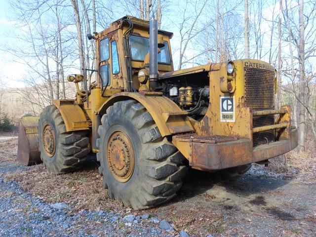 1974 CATERPILLAR Model 988 Rubber Tired Loader, s/n 87A8328, powered by Cat 6 cylinder diesel engine