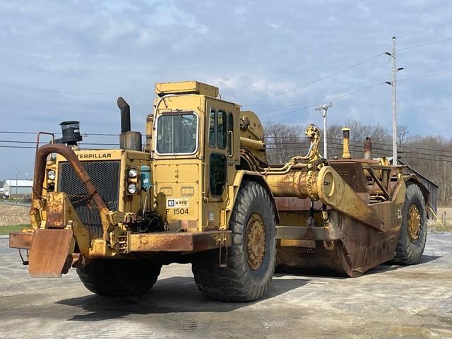 1983 CATERPILLAR Model 637D Tandem Motor Scraper, s/n 27W01671, powered by Cat 3408 diesel engine