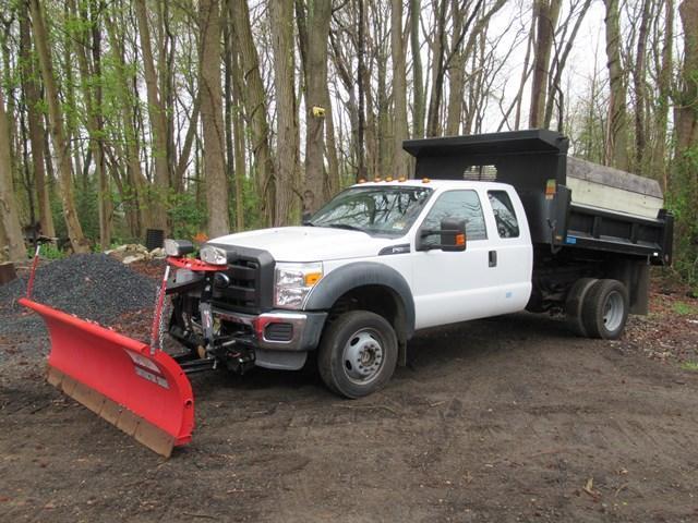 2015 FORD Model F-550XL SD Super Cab 4x4 Dump Truck, VIN# 1FD0X5HY7FEC84429, powered by V-10 gas