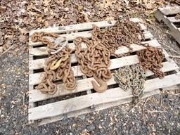 (4 Pallets) Chains and Binders