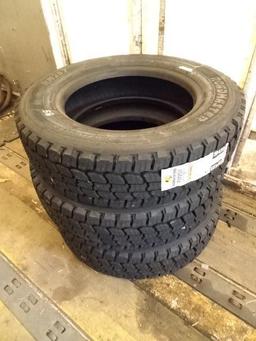 (3) UNUSED 225/70R19.5 Tires