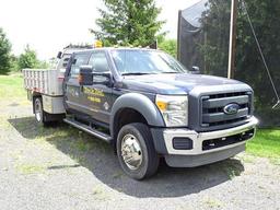 2012 FORD Model F-550XL, 4x4 Crew Cab Flatbed Dump Truck, VIN# 1FD0W5HT9CEC84788, powered by