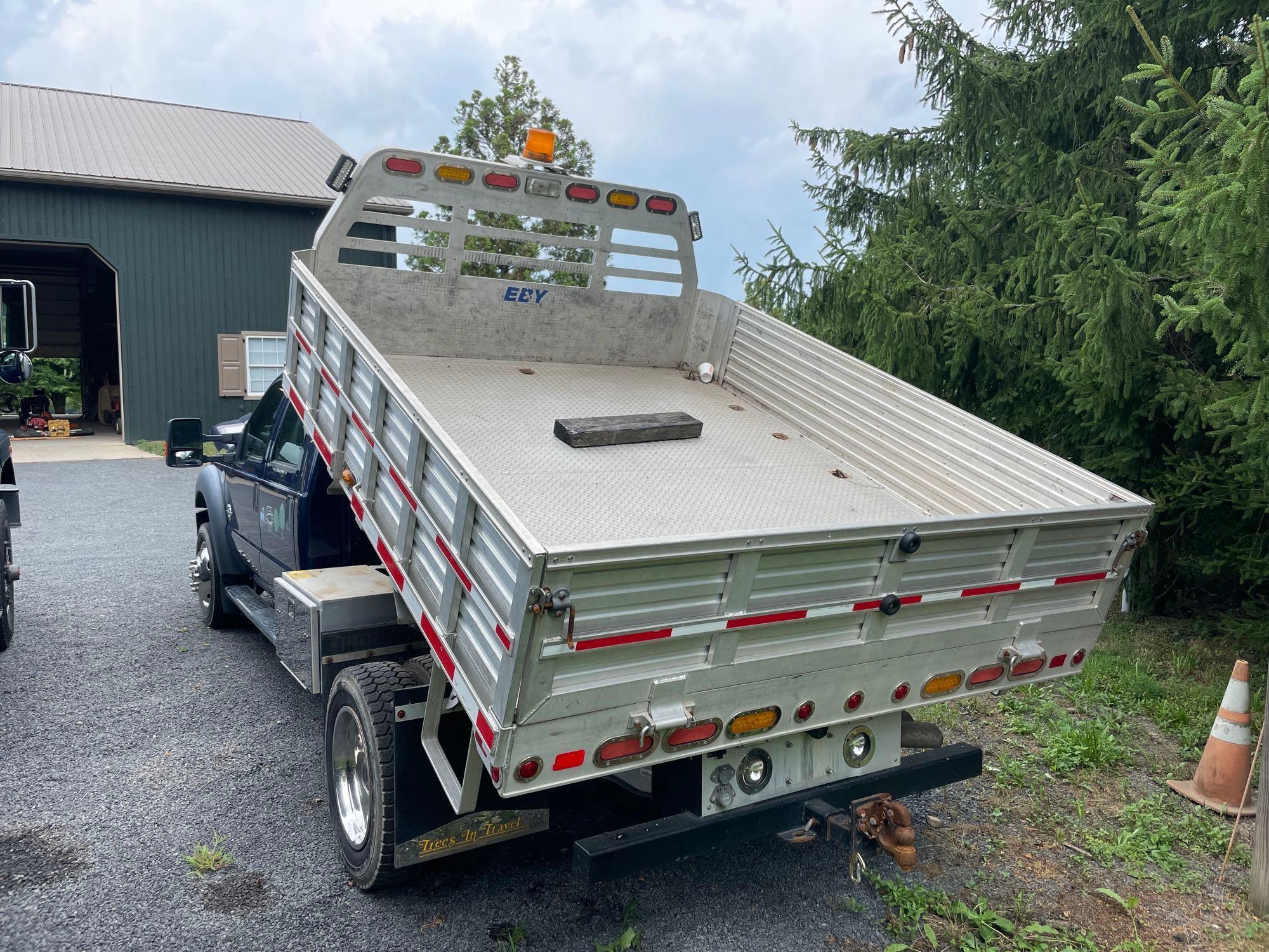 2012 FORD Model F-550XL, 4x4 Crew Cab Flatbed Dump Truck, VIN# 1FD0W5HT9CEC84788, powered by