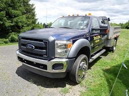 2012 FORD Model F-550XL, 4x4 Crew Cab Flatbed Dump Truck, VIN# 1FD0W5HT9CEC84788, powered by