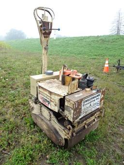 1997 INGERSOLL RAND Model DX-70E Tandem Walk Behind Roller, s/n SD70-11, powered by Kubota 1