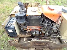 1997 INGERSOLL RAND Model DX-70E Tandem Walk Behind Roller, s/n SD70-11, powered by Kubota 1