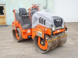 2016 HAMM Model HD12VV Tandem Vibratory Roller, s/n H2300608, powered by Kubota D1703 diesel engine