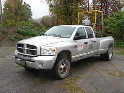2007 RAM Model 3500HD, 4x4 Crew Cab Pickup Truck, VIN# 3D7MX48C07G713818, powered by Cummins diesel