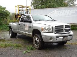 2007 RAM Model 3500HD, 4x4 Crew Cab Pickup Truck, VIN# 3D7MX48C07G713818, powered by Cummins diesel