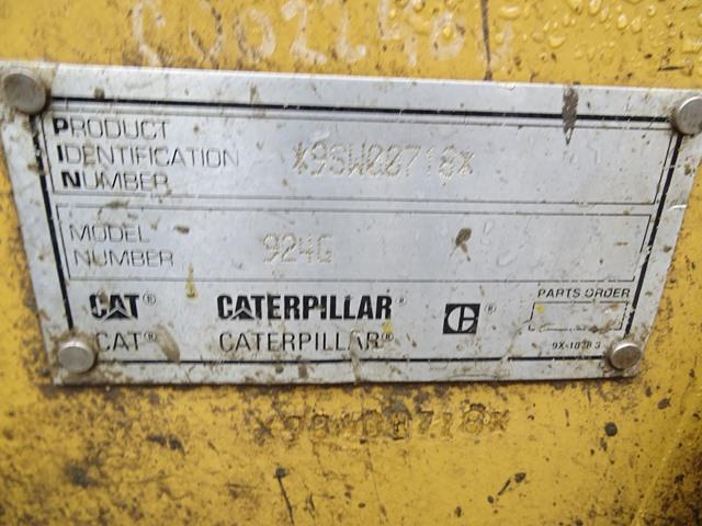 2000 CATERPILLAR Model 924G Rubber Tired Loader, s/n 9SW00718, powered by Cat 3056 diesel engine and