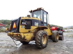 2000 CATERPILLAR Model 924G Rubber Tired Loader, s/n 9SW00718, powered by Cat 3056 diesel engine and