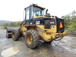 2000 CATERPILLAR Model 924G Rubber Tired Loader, s/n 9SW00718, powered by Cat 3056 diesel engine and