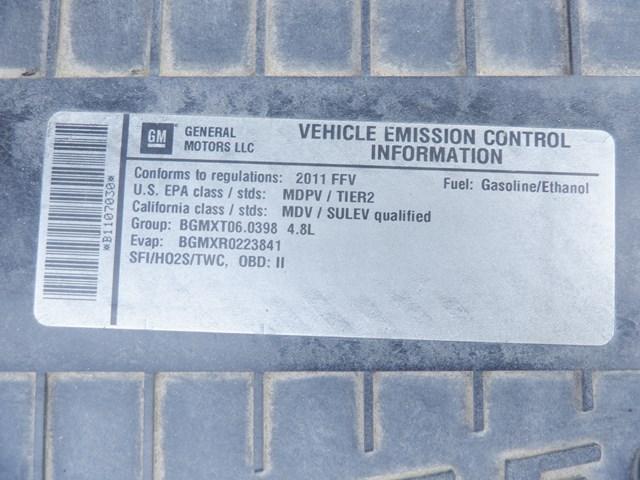 2011 GMC Model Savana 2500 Cargo Van, VIN# 1GTW7FCA2B1107030, powered by Vortec 4.8L gas engine and