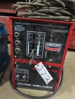 CENTURY 230/140 Amp AC/DC Welder, with leads
