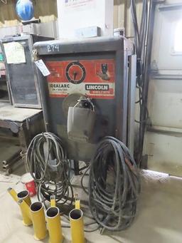 LINCOLN Idealarc TM300/300 Arc Welder, with leads and stand
