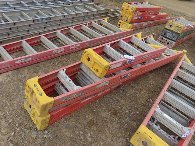 (2) 8' and (1) 4' Fiberglass Step Ladders