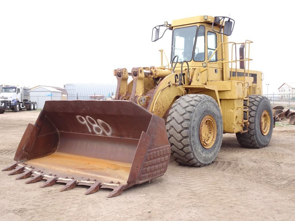 1980 CATERPILLAR 980C Rubber Tired Loader, s/n 63X03048, powered by Cat 3406 diesel engine and