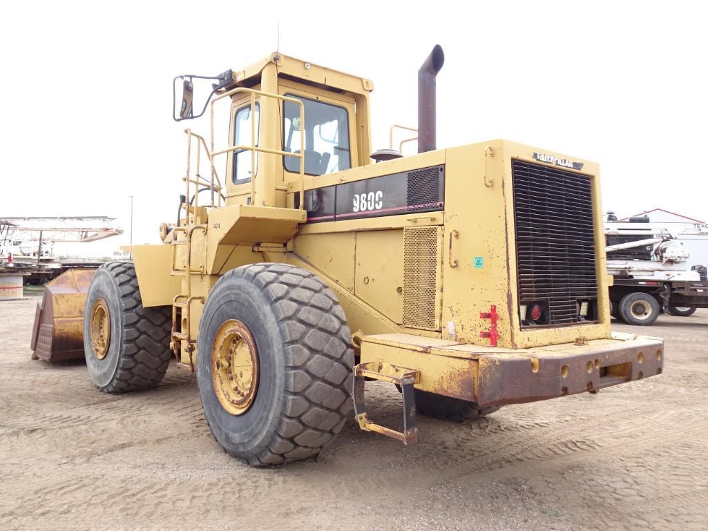 1980 CATERPILLAR 980C Rubber Tired Loader, s/n 63X03048, powered by Cat 3406 diesel engine and