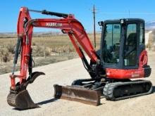 2014 KUBOTA Model KX040-4 Mini Hydraulic Excavator, s/n 22138, powered by Kubota diesel engine and
