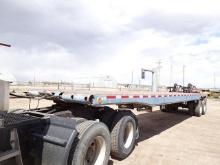 1980 FRUEHAUF Tandem Axle 36' Oilfield Float Trailer, VIN# 948880, equipped with 8' width, rolling