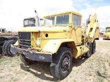 REO 2.5 Ton, 6x6 Reel Truck, 5 speed transmission with 2 speed rear, equipped with reel stand with
