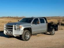 2016 GMC Model 2500HD, 4x4 Crew Cab Utility Truck, VIN# 1GT12SE8XGF287542, powered by Duramax 6.6L