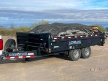 2021 LOAD TRAIL Tandem Axle Dump Trailer, VIN# 4ZEDT1422M1222609, equipped with 8'x14' steel dump