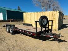 1999 HEWCO Tandem Axle Tilt Deck Tag-A-Long Trailer, VIN# 1H9CT2022XL267269, equipped with 80" x 4'